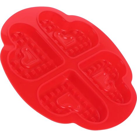 Reusable Silicone Waffle Mold, Cake Mold, Non-Stick Muffin Tray, DIY Dessert Maker with 230℃ Heat Resistance for Oven (1/5)