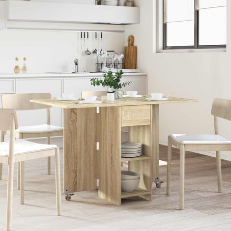 vidaXL Dinning Table 115 x 70 x 75 cm Engineered Wood Sonoma Oak