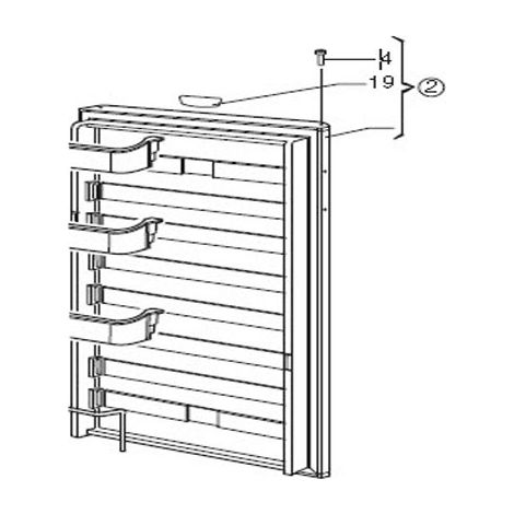 PORTE DE REFRIGERATEUR REPERE 2 POUR REFRIGERATEUR   DOMETIC - 385128309
