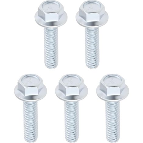 Lot de 5 vis autotaraudeuses à bride 1/4-20 x 2,5 cm compatibles avec Toro Compatible avec Exmark Compatible avec Lawn-Boy (1/5)