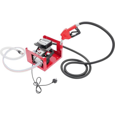 550W Electric Diesel Transfer Pump 60L/min, Fuel Transfer Pump with Self-Sealing Nozzle & Meter, Self Priming Diesel Pump for Diesel/Kerosene