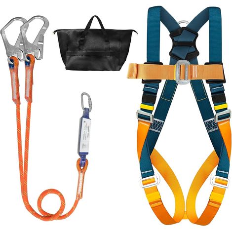 Harnais de sécurité intégral avec absorbeur d’énergie, 1,8 m double longes (1/5)