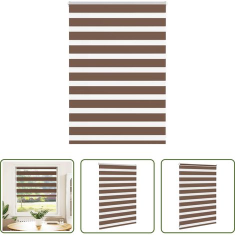 Doppelrollo -  Doppelrollo Braun 100x100 cm Stoffbreite 95,9 cm Polyester (1/5)