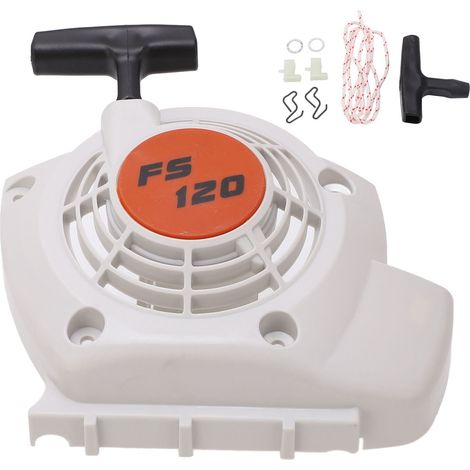 Lanceur à tirette avec poignée, poignée, corde et kit de cliquet pour embouts de lanceur à rappel Stihl FS120 FS200 FS250. (1/5)