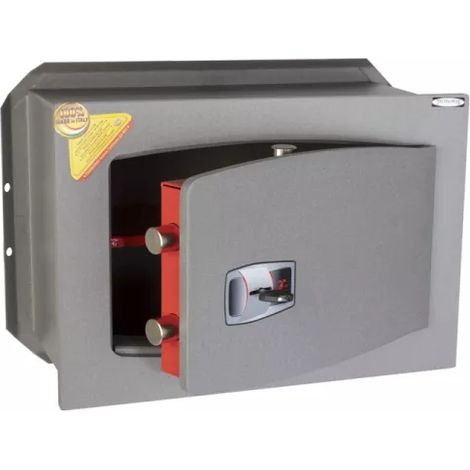 TECHNOMAX – Coffre-fort à emmurer à clé, certifié EN 14450:18-S2, 4 pênes, 18 L, 27x39x24 cm