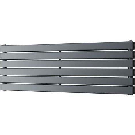 Typhoon Axis - Anthracite Horizontal Radiator H408mm x W1200mm Double Panel (1/3)