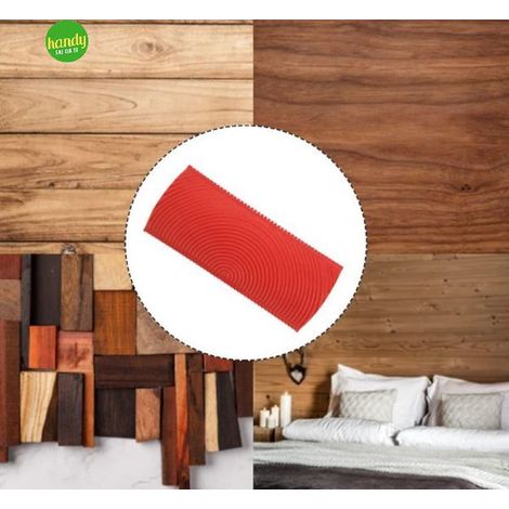 Tampone in gomma effetto legno Italrulli rosso