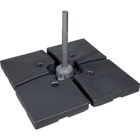 Dellonda DG269 Fillable Parasol Base, Water/Sand Fill 92L 4pc