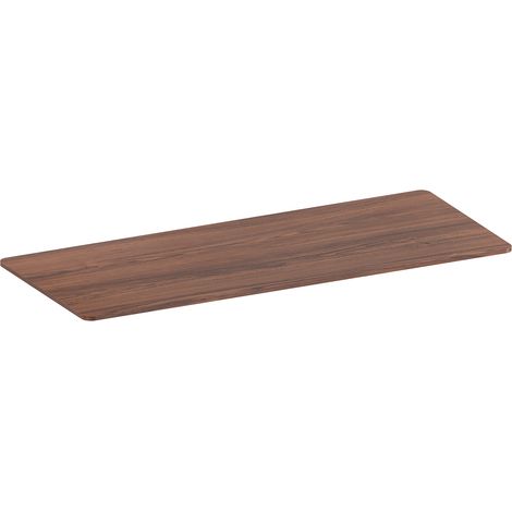 Plateau de bureau bords arrondis 180x75cm, noyer
