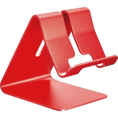 1 support de bureau en alliage d'aluminium, inclinable, compatible iPhone et tablette, avec passage câble intégré (1/5)