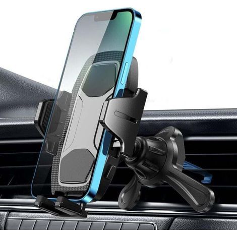 Support Telephone Voiture Grille Aeration Auto Porte Phone Voiture Support Phone Portable Grille Ventilation Automobile Compatible Smartphone 360° Rotation (1/4)