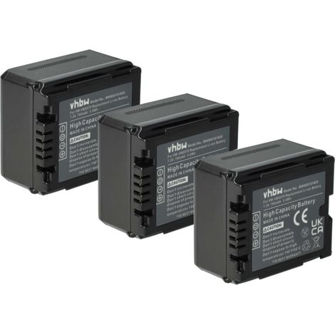 vhbw 3x Akku kompatibel mit Panasonic SDR-H90, SDR-H80, VDR-D220, SDR-H50, VDR-D160, SDR-H60 Videokamera Camcorder (700 mAh, 7,2 V, Li-Ion) + Infochip (1/5)