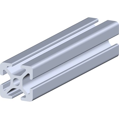 Rs Pro – Profilé aluminium 20 x 20 mm – Longueur 2000 mm – Système 2S – 4 rainures de 5 mm pour assemblage rapide