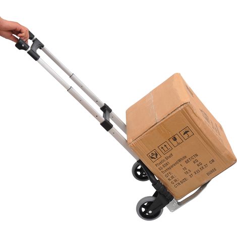 Diable pliable en aluminium, chariot de manutention, charge max. 70 kg