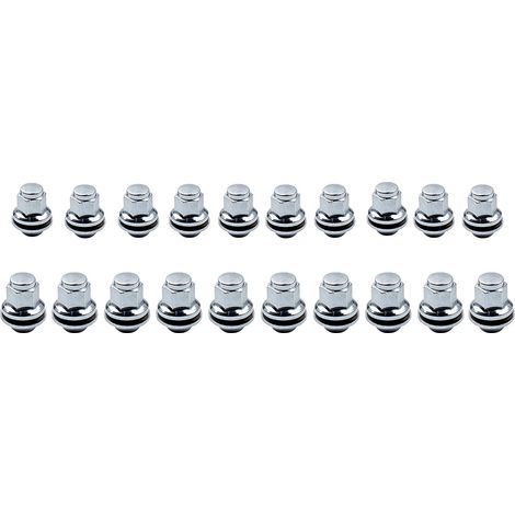 20Pcs Alloy Wheel Nuts Wheel Nuts Kit Wheel Nuts Precision Threads For Jaguar XF XE X-Type F-TYPE S-TYPE X152 X400 2001-2009 (1/5)