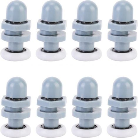 YMYNY 8pcs Heavy Duty Plastic Shower Door Guides for Bathroom Glass Sliding Doors Replacement Parts (20mm)