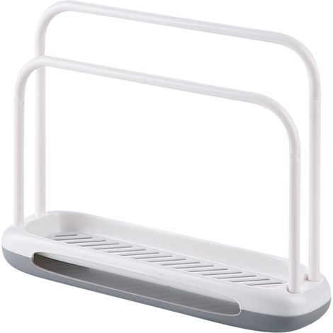 Cuisine Torchons Rangement Organisateur Support Brosse éponge Organiseur Porte-Torchons évier Organisateur Comptoir Usage Pour Comptoir Accessoire Cuisine Salle Bain Double Usage Avec Bac Récupération (1/5)