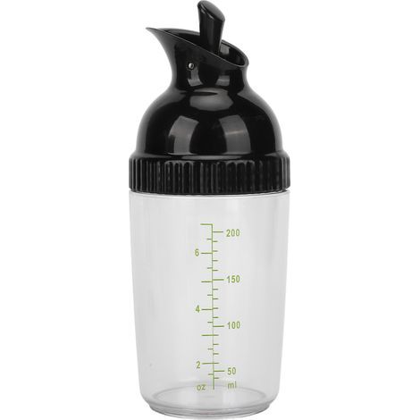 Shaker à vinaigrette 200 ml sans BPA pour éviter les fuites pot à vinaigrette avec couvercle pour KitchenBlack (1/5)
