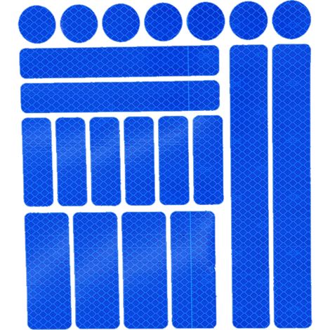 Autocollant Réfléchissant - Bande Réfléchissante pour Vélo VTT - Pour Surface Lisse et Résistante - 10 Pièces (1/5)