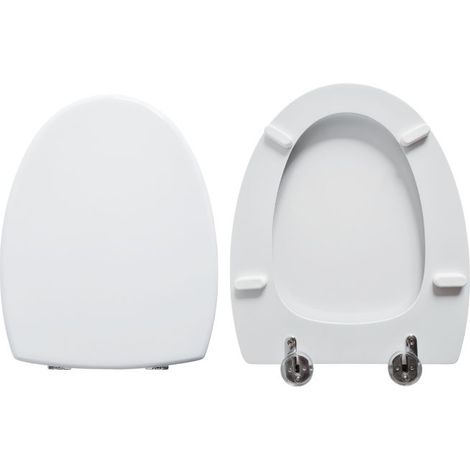 Copriwater Simas Luna compatibile in poliestere bianco
