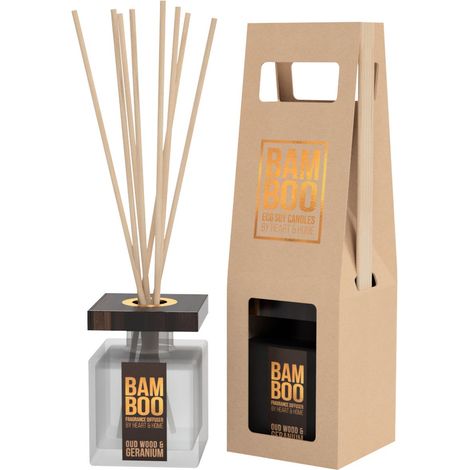 Diffuseur à bâtons éco responsable - Géranium - Bois de Oud (1/3)