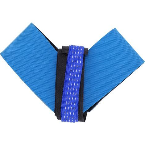 10 Pièces Bracelet Antistatique pour Pied Bleu, Bande Élastique Synthétique pour Atelier, Accessoires de Protection JWD001 (1/5)