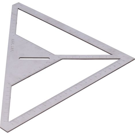 Équerre de mesure rapide en inox pour carreaux à motifs, outil multifonction de pose au sol, règle de nivellement précise pour carrelage décoratif (1/5)