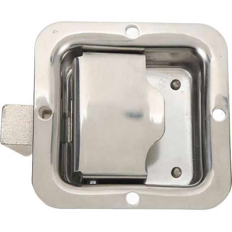 Verrou de Boîte à Outils Poignée 304 Acier Inoxydable Poli Miroir Loquet de Porte pour Remorques Camping-Cars Camions (1/5)