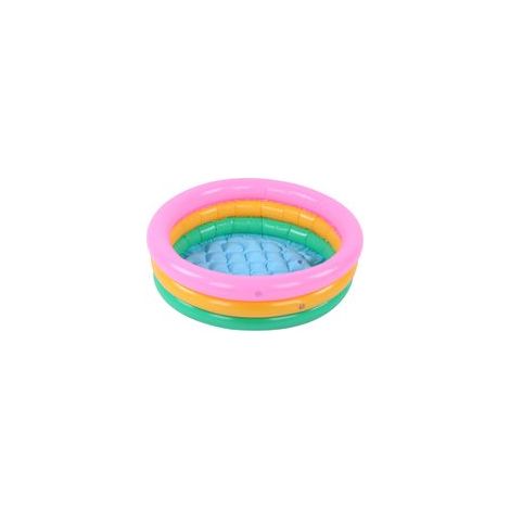 Piscine gonflable souple pour enfants, forme ronde, couleurs vives, bassin pour bébé (1/5)