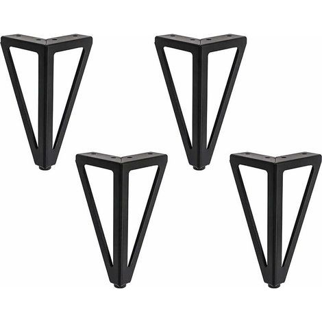 4-piece Set Black Diy Table Leg Cabinet Leg Chair Cabinet Sofa And Other Furniture