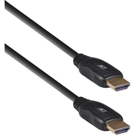 ACT 5 mètres de câble vidéo HDMI Ultra High Speed v2.0 HDMI-A mâle - HDMI-A mâle (1/4)