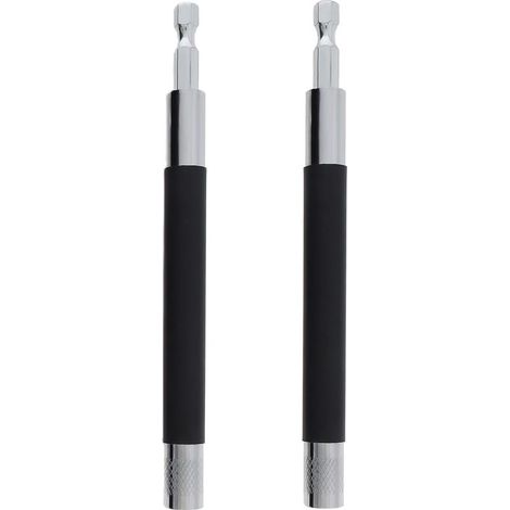 Lot de 2 supports de tournevis magnétiques évolutifs de 140 mm, porte-embout de tournevis, adaptateur de tige de guidage (1/5)