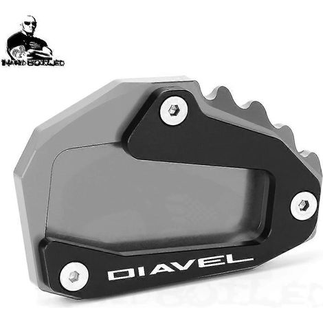 Für Ducati Diavel 1260 (Baujahr 2019): CNC-gefräste Aluminium-Seitenständerverlängerung – Farbe C