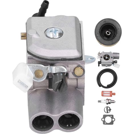 Kit de réparation carburateur, filtre à air, filtre à carburant, bougie pour tronçonneuse - Compatible Stihl MS251 MS251C - 7 pièces en alliage d'aluminium (1/5)