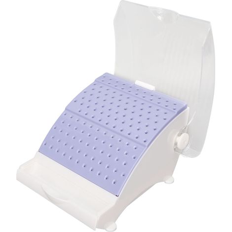 Wasserdichte Aufbewahrungsbox für zahnärztliche Bohrer, 142 Fächer, ideal für hohe und niedrige Drehzahlen (Lila) (1/5)