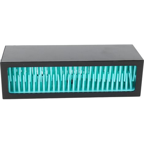 Boîte de rangement en silicone pour pinceaux de maquillage, boîte de rangement pour cosmétiques, présentoir à rouges à lèvres et maquillage en silicone, noir et bleu. (1/5)