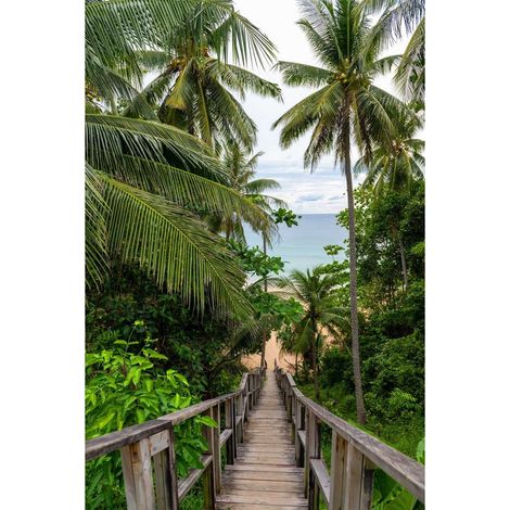 Tableau sur toile wooden bridge 30x45 cm - Impression sur Toile Murale Décorative - Image imprimée en HD sur Toile - Toile sur Châssis en Bois FSC - Fabriqué en France (1/5)