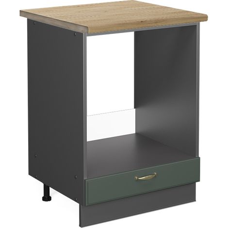 Mobile per forno da incasso Fame-Line, Verde-oro Country House, 60 cm , PL Rovere, Vicco
