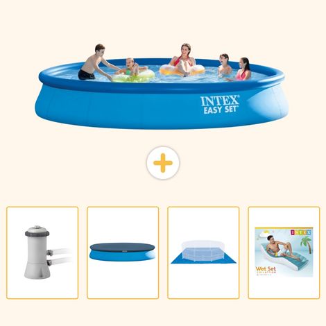 Intex Piscine Easy Set Ronde - 457x84 cm - 5-pièces S322 (1/5)