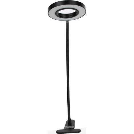Lampe de bureau à LED pour maquillage, soins des yeux et extensions de cils, clip réglable, alimentation USB (1/5)