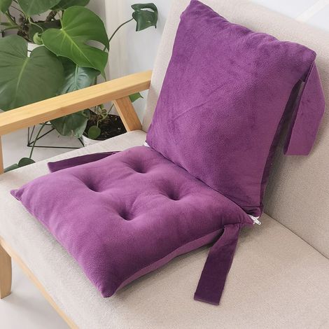 Coussin de Chaise avec Dossier pour Salle à Manger，40×80cm Exterieur Interieur Coussins d'Assise avec Attaches Galette de Chaise pour Cuisine，Bureau，Jardin