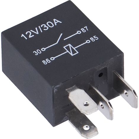 Lot de 10 relais violets 12V 30A étanches 4 broches pour auto, phare antibrouillard et clim (1/5)