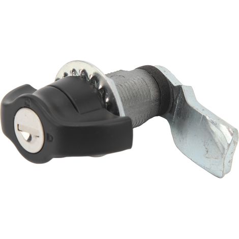 Serrure à came cylindrique avec 2 clés, serrure tubulaire de sécurité pour camping-car, voiture, armoire ou boîte à outils (1/5)