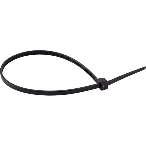 Collare fascetta in nylon nero - 7,6 x 200 mm - Confezione da 50 - ACTON - PLB1 7.6X200 (1/2)
