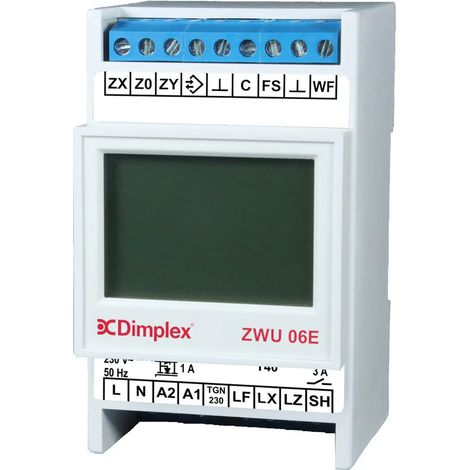 Dimplex Unidad de control central AC/DC ZWU 06E Unidad de control central con función de tiempo, 379030