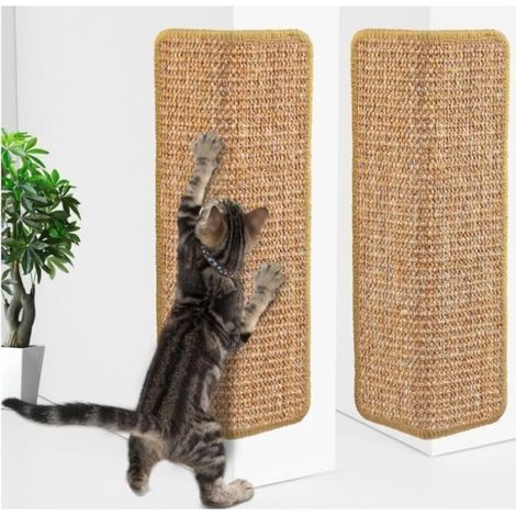 Tapis Griffoir pour Chat, Sisal Gratter Griffoirs 60x30cm,Chats Grattoir pour Angle,Tapis Griffoir d\'angle,Tapis Griffoir pour Chat (1/4)