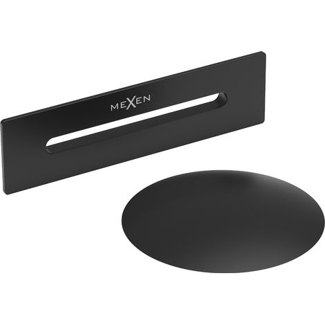 Mexen Uni tappo con troppopieno per vasca da bagno indipendente, nero - 5100-70