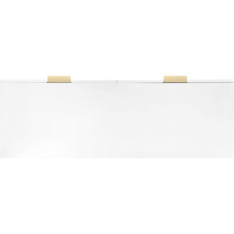 Élégant buffet en bois au design moderne, commode à tiroirs avec grand espace de rangement, meuble de salon polyvalent, 4 tiroirs spacieux, finition chêne naturel, dimensions 120x40x75 cm, lot de 1, i (1/5)
