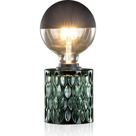 Pauleen 48023 Tavolo Crystal Magic Max. 20W E27 Lampada da Comodino Verde 230V Vetro Senza Lampadina (1/5)