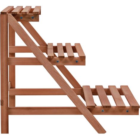 Maison Exclusive - 3-Tier Pflanzenständer Zedernholz 48x45x40 cm